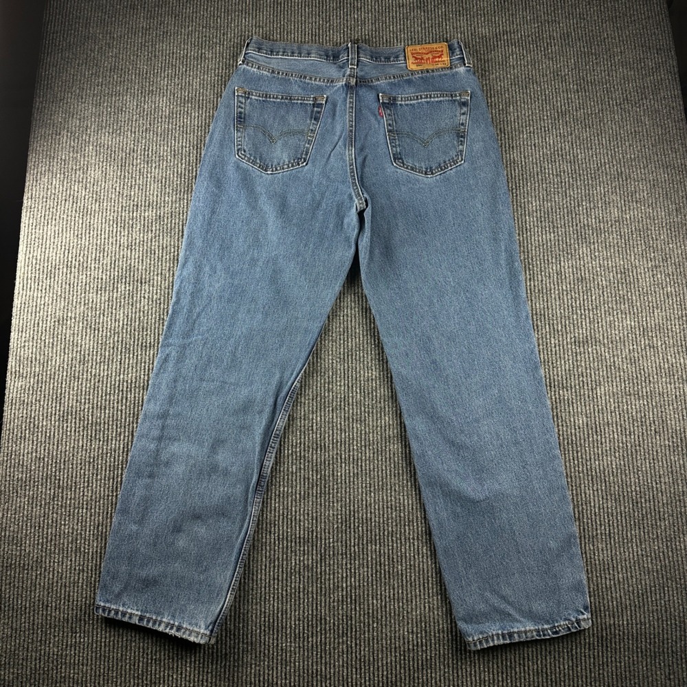 Levis 550 Relaxed Fit Tapered Leg Jeans Medium Wash Blue 34x32 Mens 00550-4891